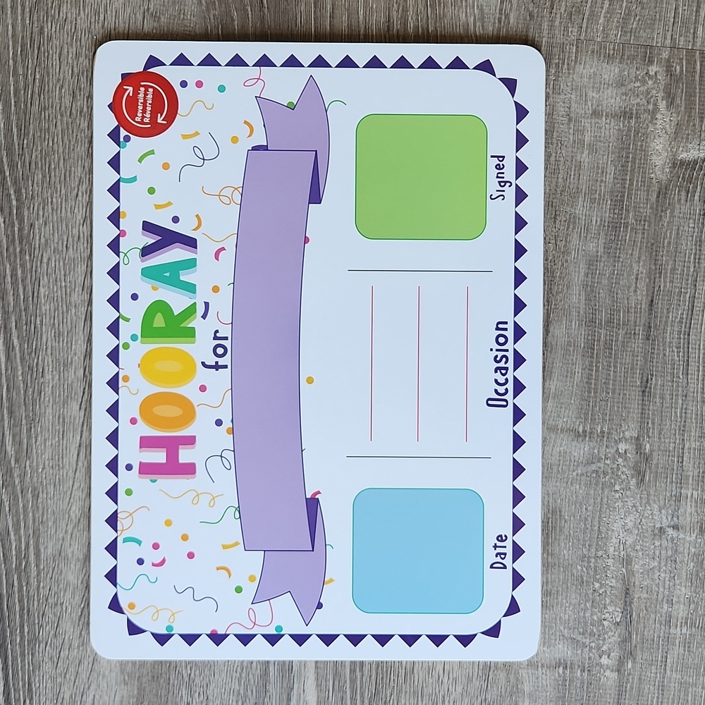 Dry Erase Sign Reversible NWT